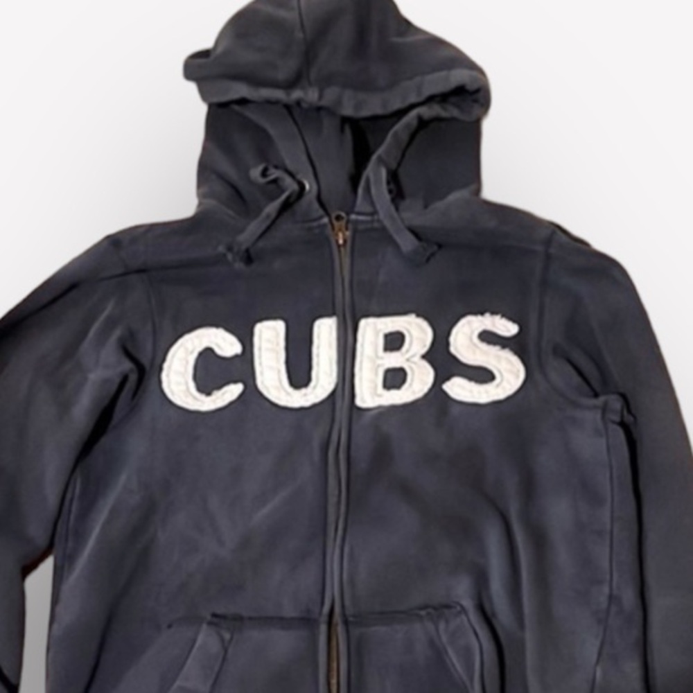 🍻🦌🍕🪻Chicago Cubs hoodie sweatshirt zip pockets navy blue white medium
CLOSEOUT